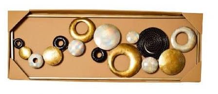  Панно декоративное Круги 31,1х89,5х3,8см 37SM-0716-A GARDA DECOR