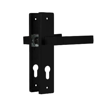  Ручка дверная на планке 109-70мм черный