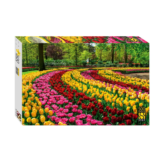  Пазлы 500 Парк тюльпанов Нидерланды 91020 Степ 