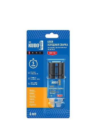  Клей Эпоксидный двухкомп прозр 6мл "холодная сварка" KBS-750 KUDO HOME 1609