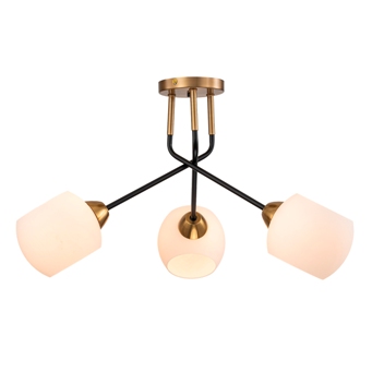  Люстра 40Вт 3хЕ27 на штанге 2113/3P Copper/Black Escada 