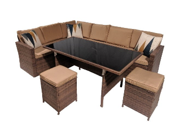  Набор дачной мебели Дижон стол+диван+2 пуфа BL-210239