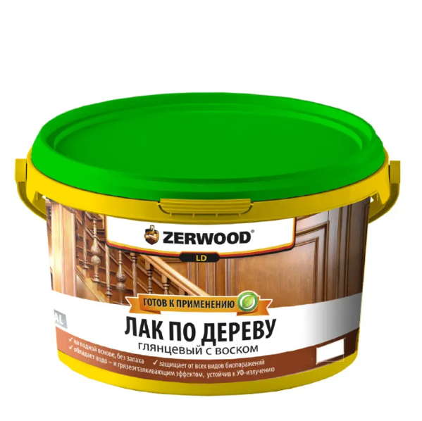  Лак по дереву с воском Zerwood LD 0,9кг Ижсинтез (12)