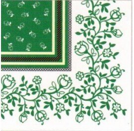  Салфетки бумажные 3-х слойные 33х33см 20шт БАРОККО 2 Арт Букет