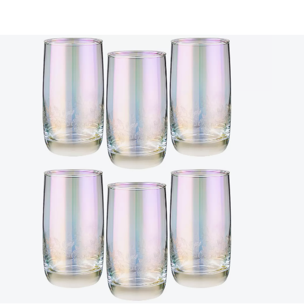  Набор стаканов 6шт 330мл Flower лилов.дымка 194-917 Lefard