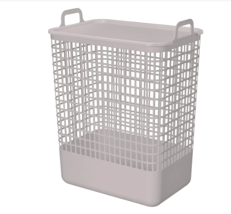  Корзина для белья 35л 380*262*500мм светло-бежевая 435220834