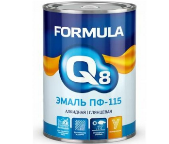  Эмаль ПФ-115 белая 0,9кг Formula Q8