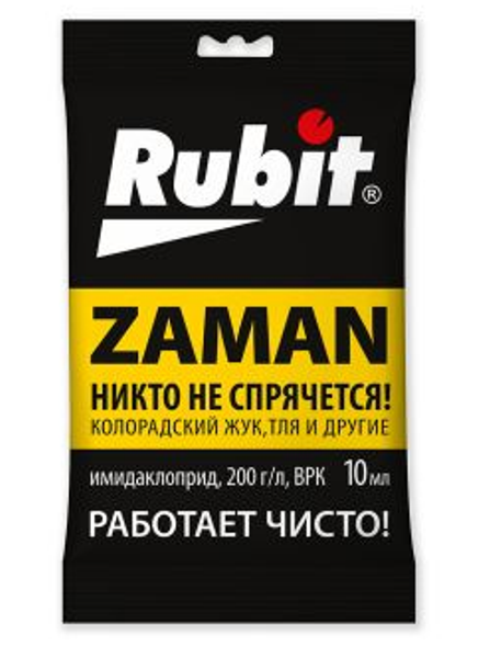  Средство от колорад. жука, тли и др.вредителей ЗАМАН 10мл Рубит (50)