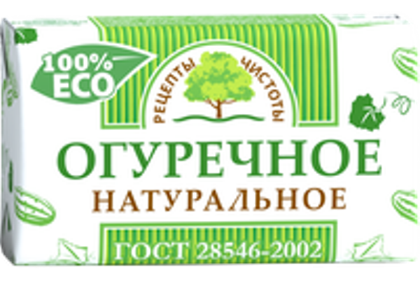  Мыло 180г Огуречное Рецепты чистоты НМЖК 139