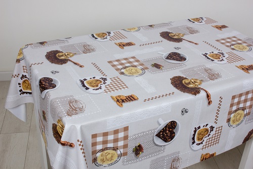  Клеенка Алегра 140см SR5954-1 Любимый кофе 15462