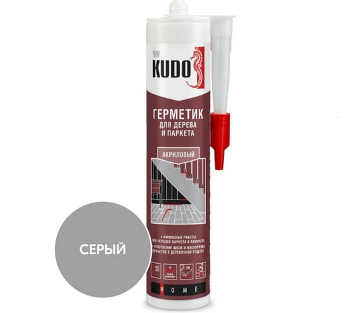  Герметик акриловый для дерева и паркета серый KUDO 280мл KSK-312