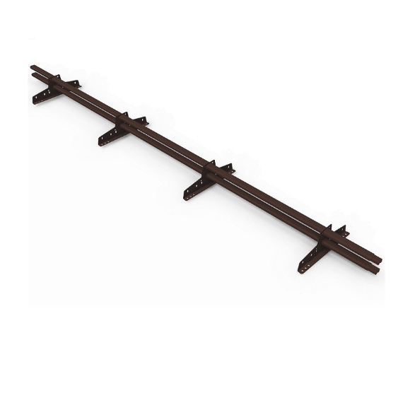  Снегозадержатель трубчатый 3м шоколад 8017 (овал)