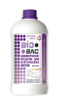  Биоредство для септиков 1л 12м3 на 40дн BB-S180 BioBac (12) 