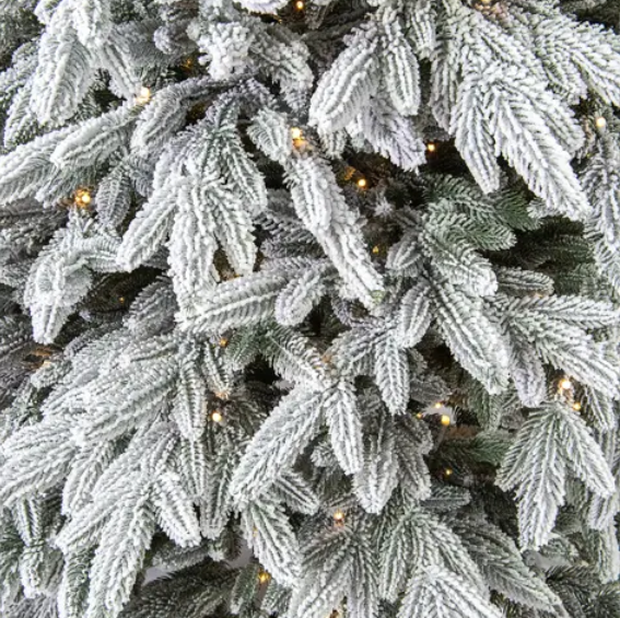 Елка 210см Романовская с лампочками литая заснежен М/ЕЛРЛЗ 21