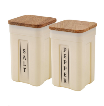  Набор д/специй пластик 2шт 0,2л дер.крыш SE106512996 Sugar&Spice