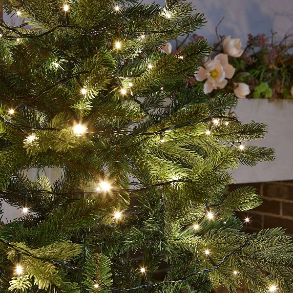  Гирлянда св/д нить 10м 100LED теплый белый/провод зеленый IP20 ULD-S1000-100