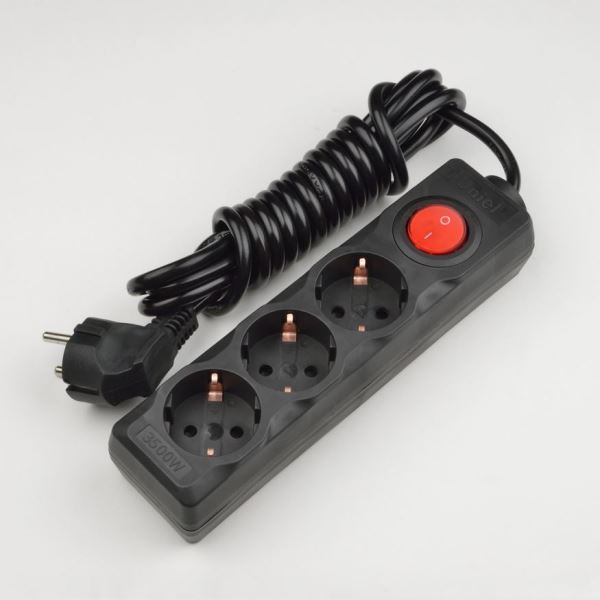  Сетевой фильтр 3,0м 3гнезд S-GCD3-3B BLACK
