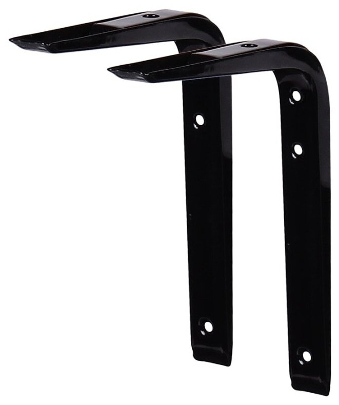  Кронштейн для полки 200*150мм Ренифорс черн L7502BL Larvij