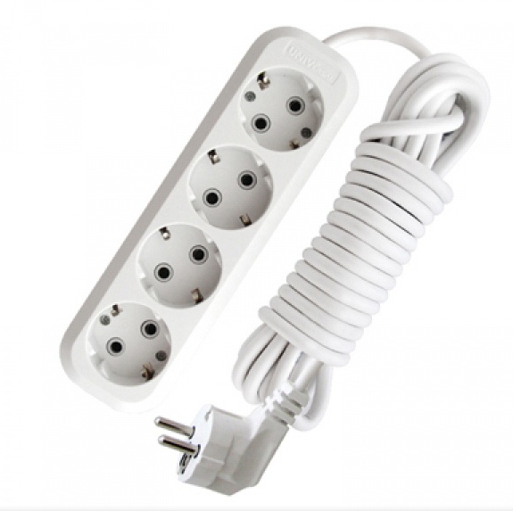  Удлинитель 4-местный 7м с/з 16А LUX У4-Е-07