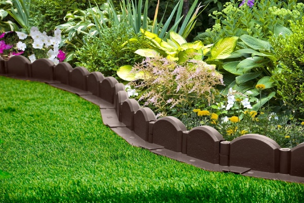  Бордюр Волна 31,5*9*9 коричневый 82652-К