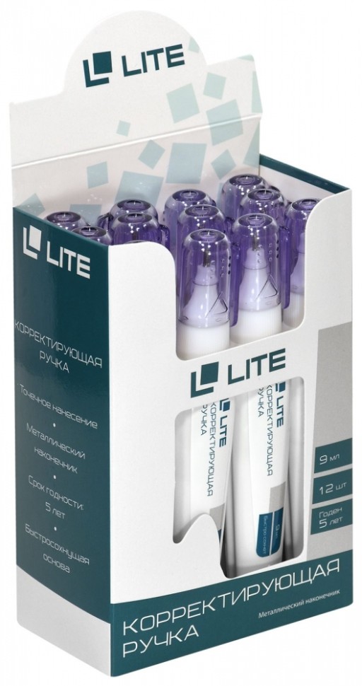  Корректирующая ручка 9мл Lite метал.нак. 235442