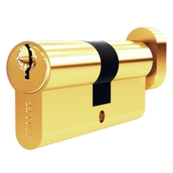  Сердцевина замка 60мм ключ/верт латунь FV5 золото 5ключ 114-025 Soller