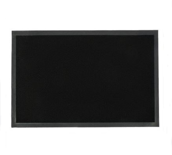  Коврик придверн 60*90см влаговпитывающий черный ПВХ 92136