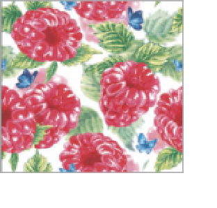  Салфетки бумажные 3-х слойные 24х24см 25шт Малинка Роскошный Букет