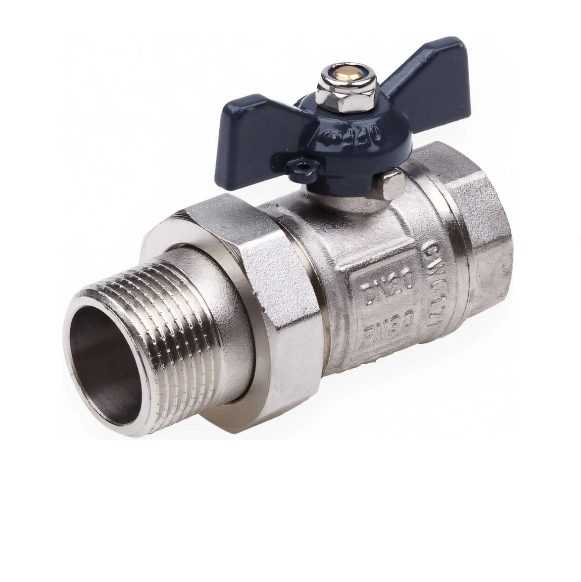  Кран шаровой 1/2 г/ш американка бабочка 01167 Aqualink