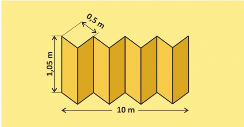  Подложка Гармошка 0,5*1,05м 2мм желтая (10,5м2) 13шт