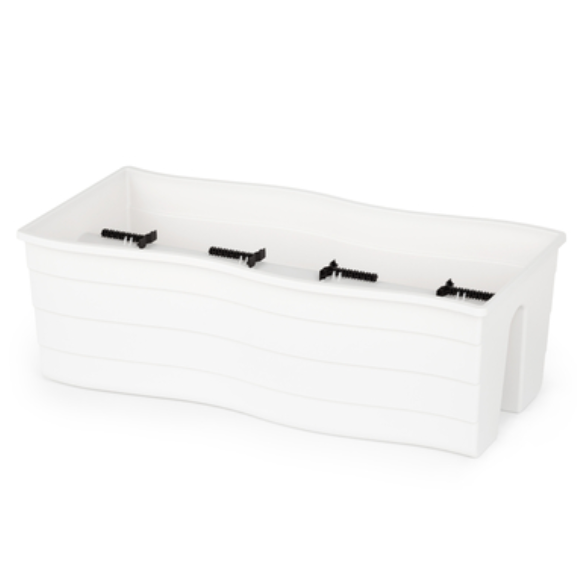  Кашпо на перила 585х280х200 большое белый М8923 (уп.5)