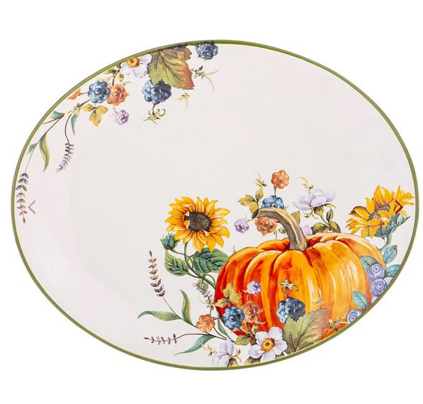  Блюдо 31,5*25,5*3см овальное Урожай Agness