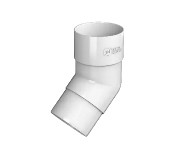 Колено трубы водостока D125/82mm ПВХ 135° белый 359448 Verat