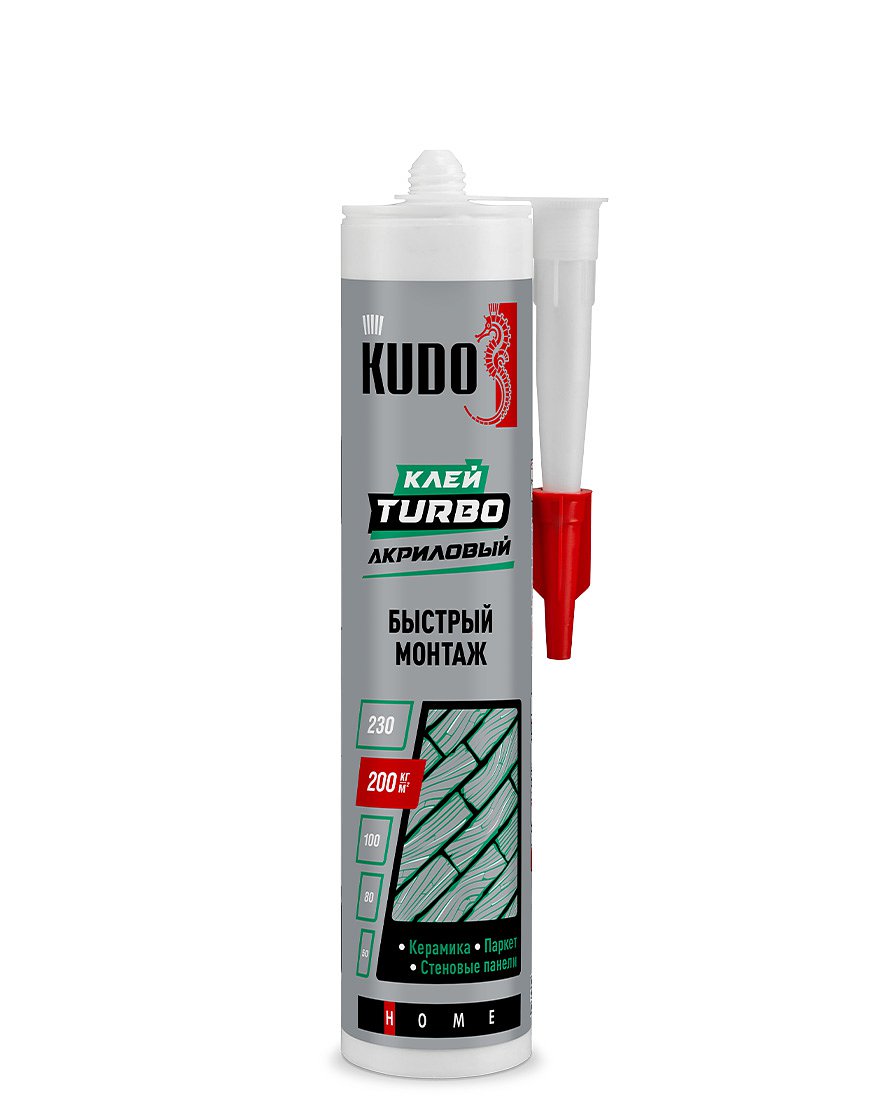  Клей монтажный акрил белый 280 мл KUDO HOME "Turbo" KBK-331