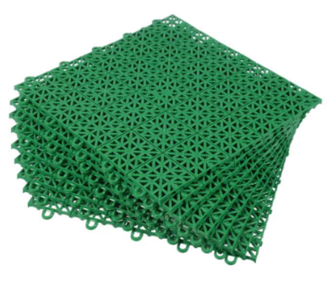  Модульное покрытие универсальное пластик 9 плиток 1м2 зеленый Vortex 05365