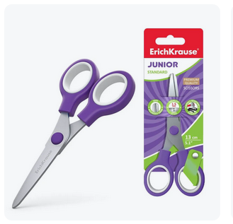  Ножницы 13см школьные ErichKrause Junior 200369