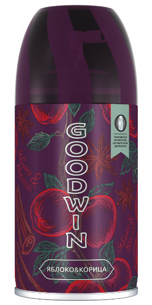  Освежитель воздуха Goodwin 250мл сменный баллон Яблоко и корица 5-02.11.016.24