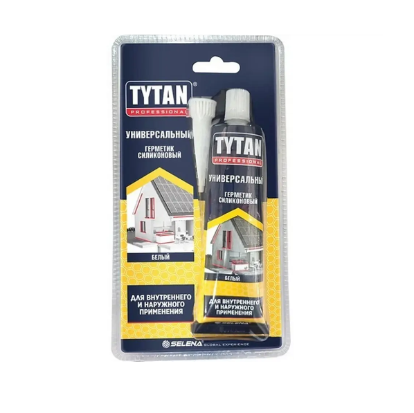  Герметик силиконовый универсальный 85мл белый Tytan Prof 22681
