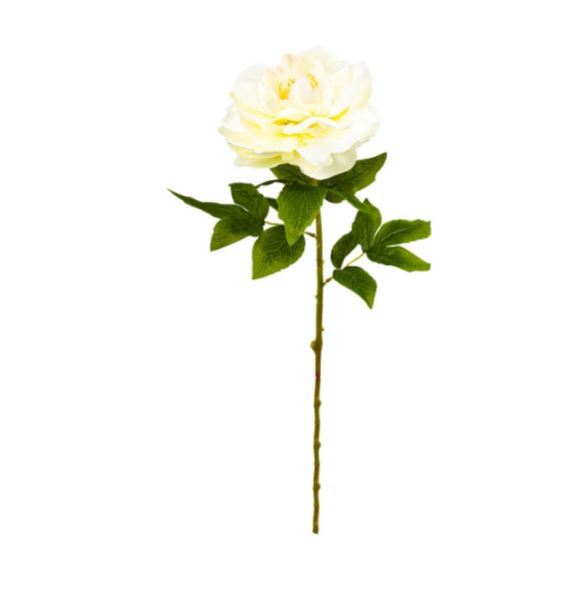  Цветы искусственные Пион 71см белый JT20221007 Аз