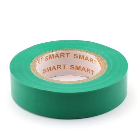  Изолента ПВХ 15мм*20м зеленая SL1536/200/5 150мкм Smartline 