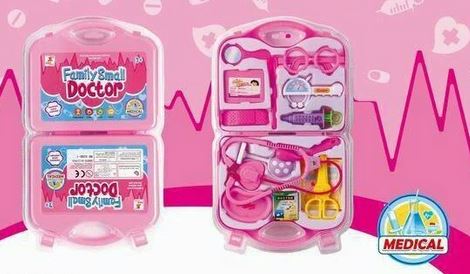  Набор Доктора 528D-1 розовый в чемодане 