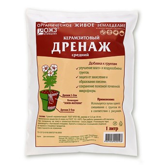  Дренаж керамзит 1л средний (18) БашИнком