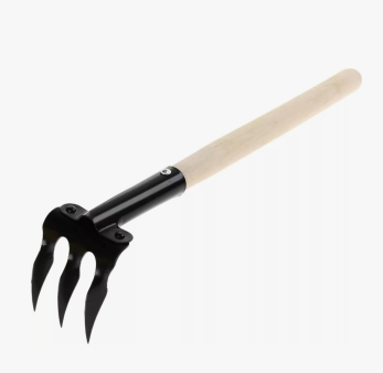  Грабли витые 3 зуб с/чер 100см Серия Флора Арти