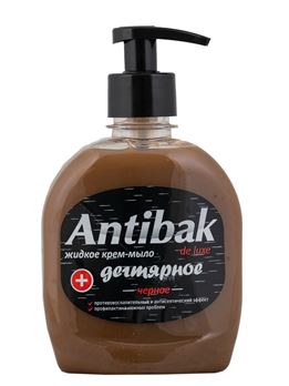  Мыло жидкое 330мл Аромика Antibac Дегтярное черное