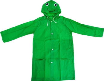  Плащ-дождевик ПВХ Лягушка дет на кнопках Wildman 82-002