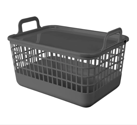  Корзина 12л с крышкой Ково 320*224*210мм серый 435218311