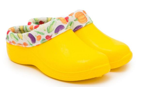  Сабо жен. р.38-39 утепл флис арт.211УФ желтый-овощи ЭВА 