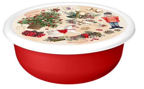  Миска 1,2л с крыш Игрушки красный 223146906/0350