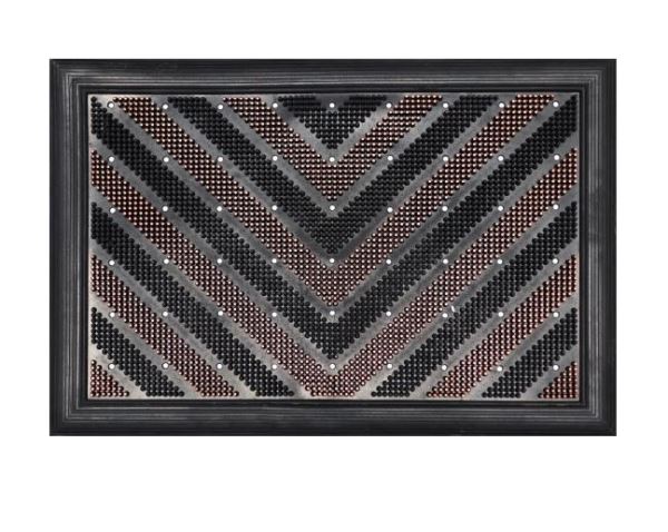  Коврик придверн 45*65см черный резина 93715