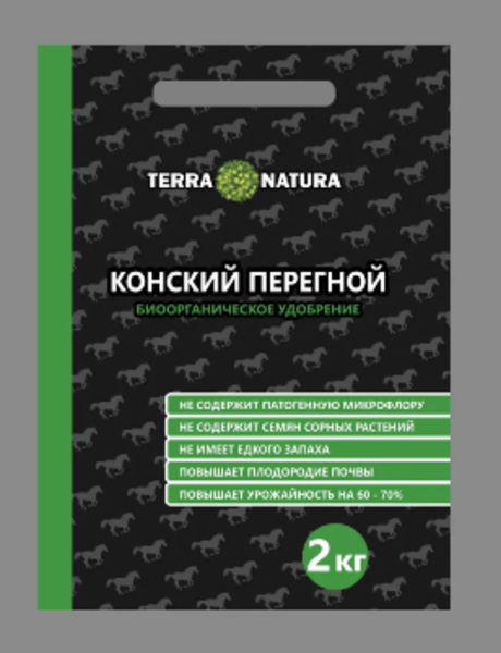  Удобрение Навоз конский 2кг биоорганическое Terra Natura